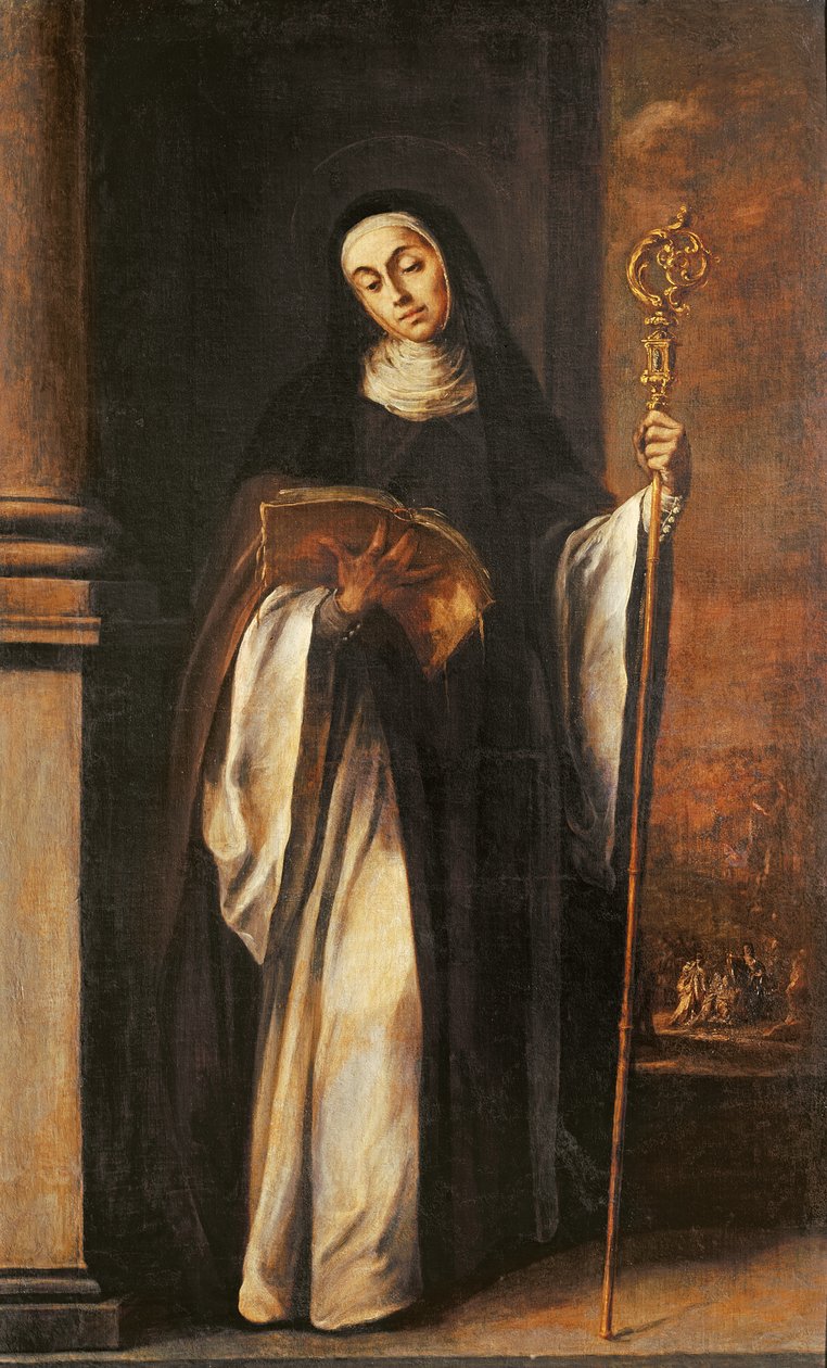Aziz Paula veya Bir Başrahibe, 1655 by Juan de Valdes Leal