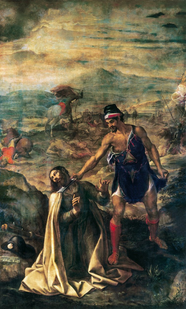 Büyük Aziz James'in dekolasyonu by Juan (1526 1579) Fernandez Navarette