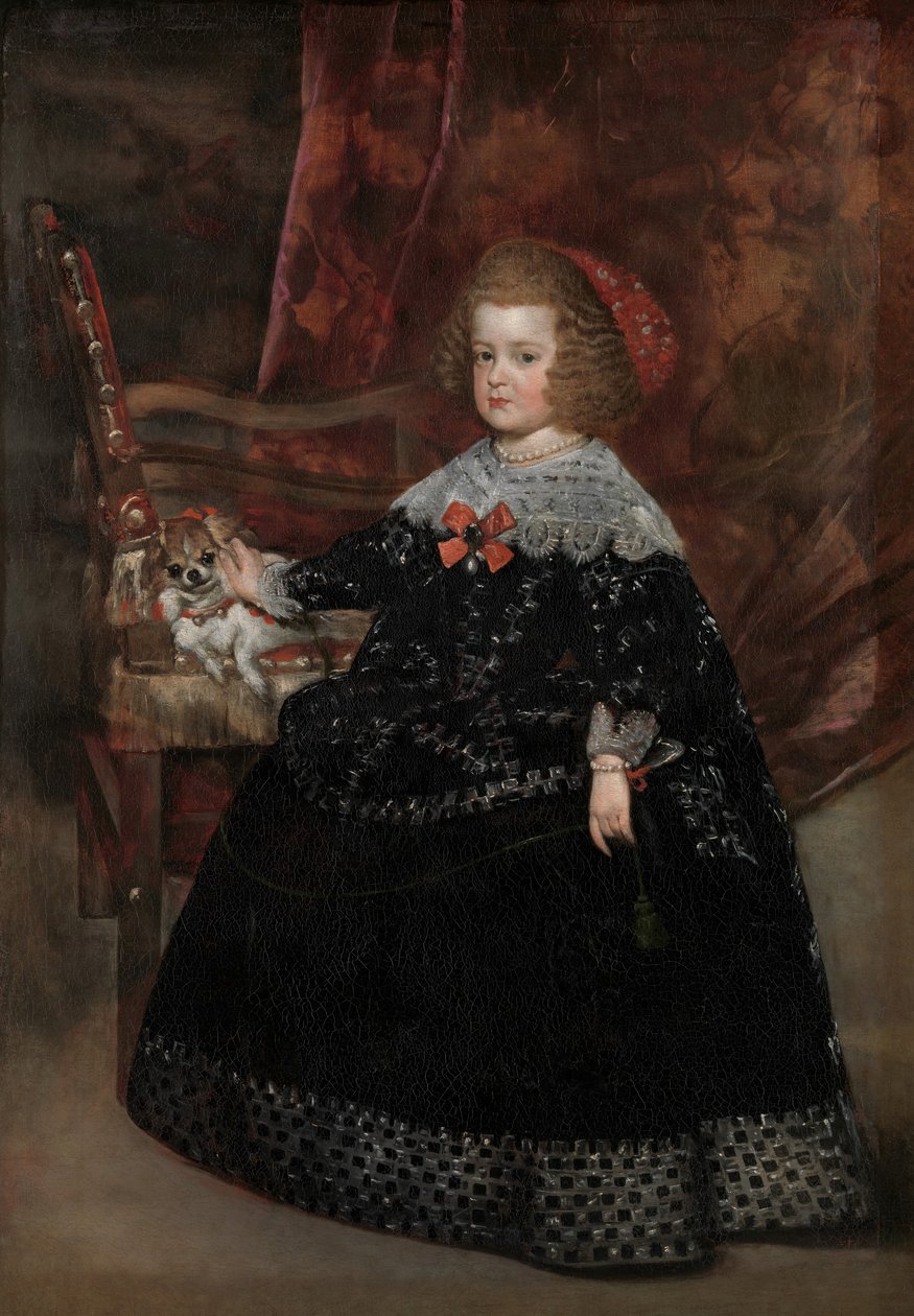 Maria Teresa 1638-1683, İspanya İnfantası, yak. 1645. by Juan Battista Martinez del Mazo