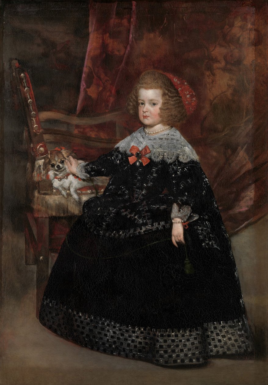 Maria Teresa, İnfanta of Spain, 1645 dolayları (tuval üzerine yağlı boya) by Juan Bautista Martinez Del Mazo
