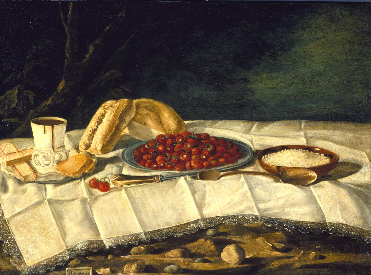 Çilek ve Çikolata ile Natürmort, c.1775-1790 by Juan Bautista Romero
