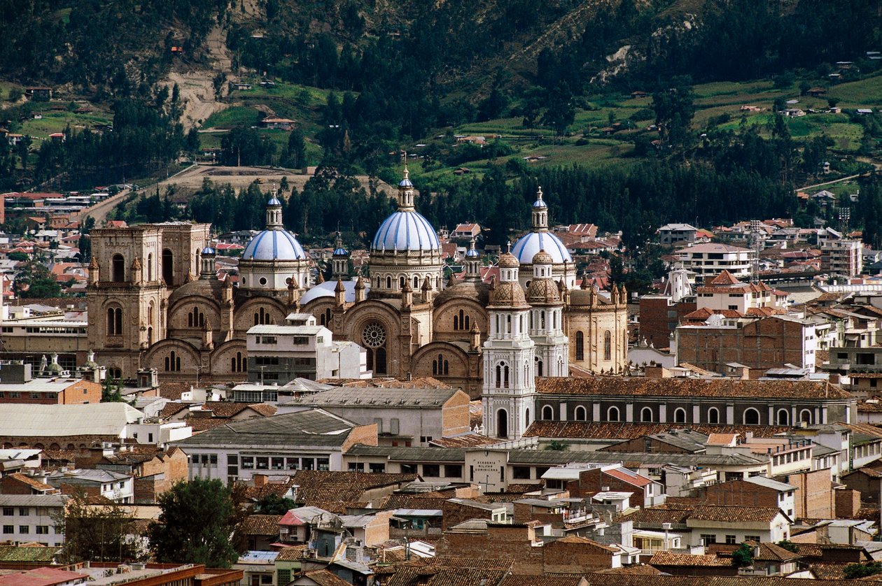 Juan Bautista Stiehle (1829-1899), Cuenca (UNESCO Dünya Mirası Listesi) tarafından tasarlanan Immaculate Conception Katedrali veya Yeni Katedral