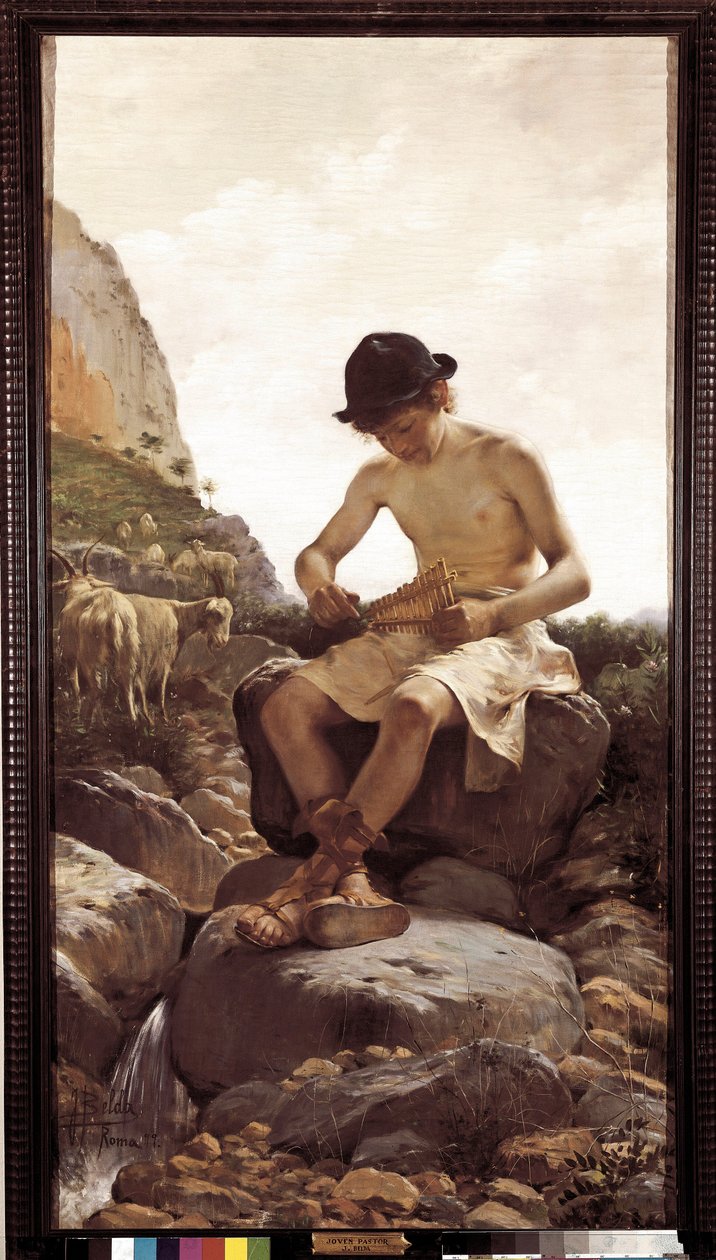 Genç çoban. (Resim, 20. yüzyıl) by Juan Belda Norales