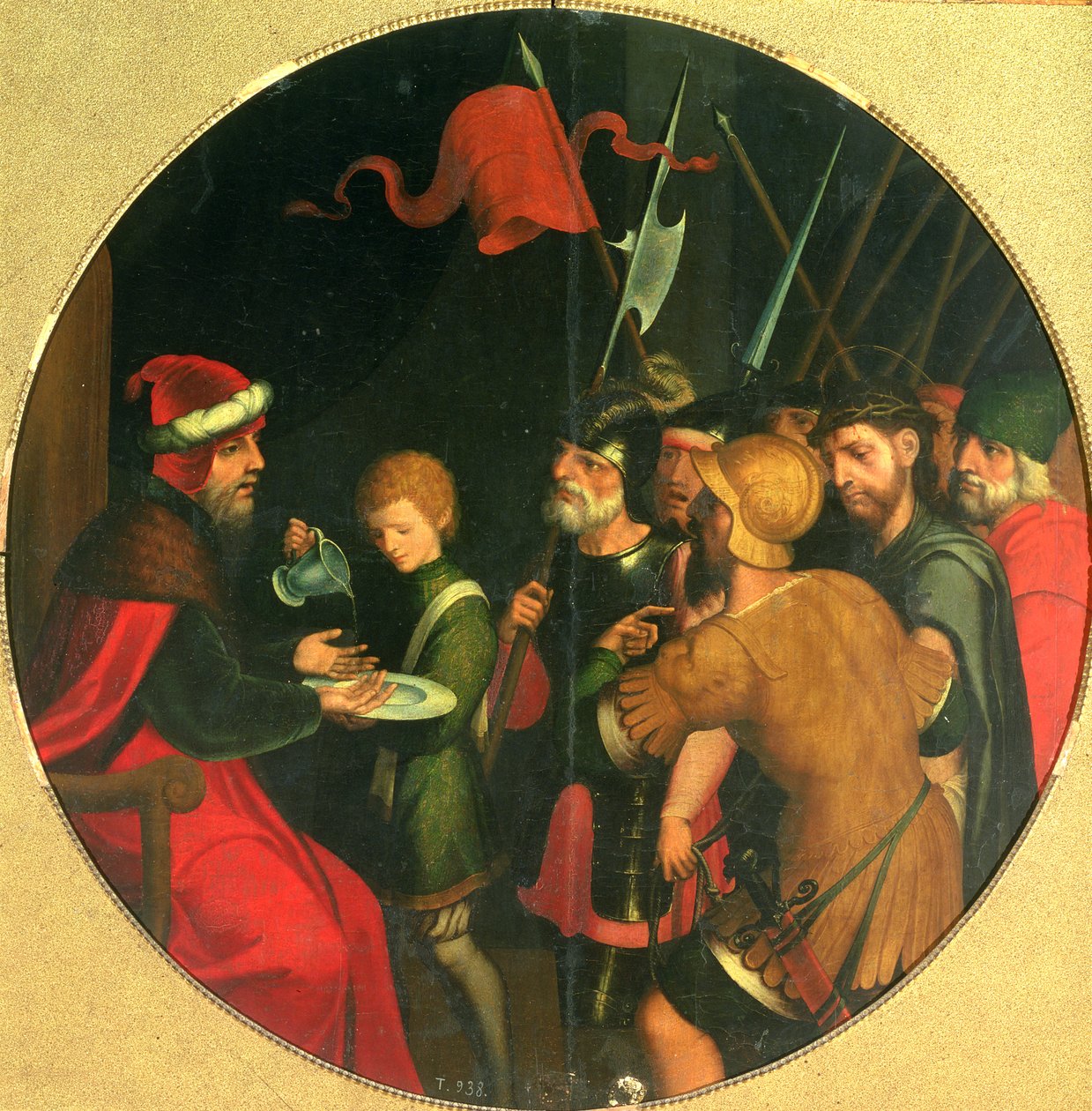 Pontius Pilatus ellerini yıkıyor by Juan Correa de Vivar