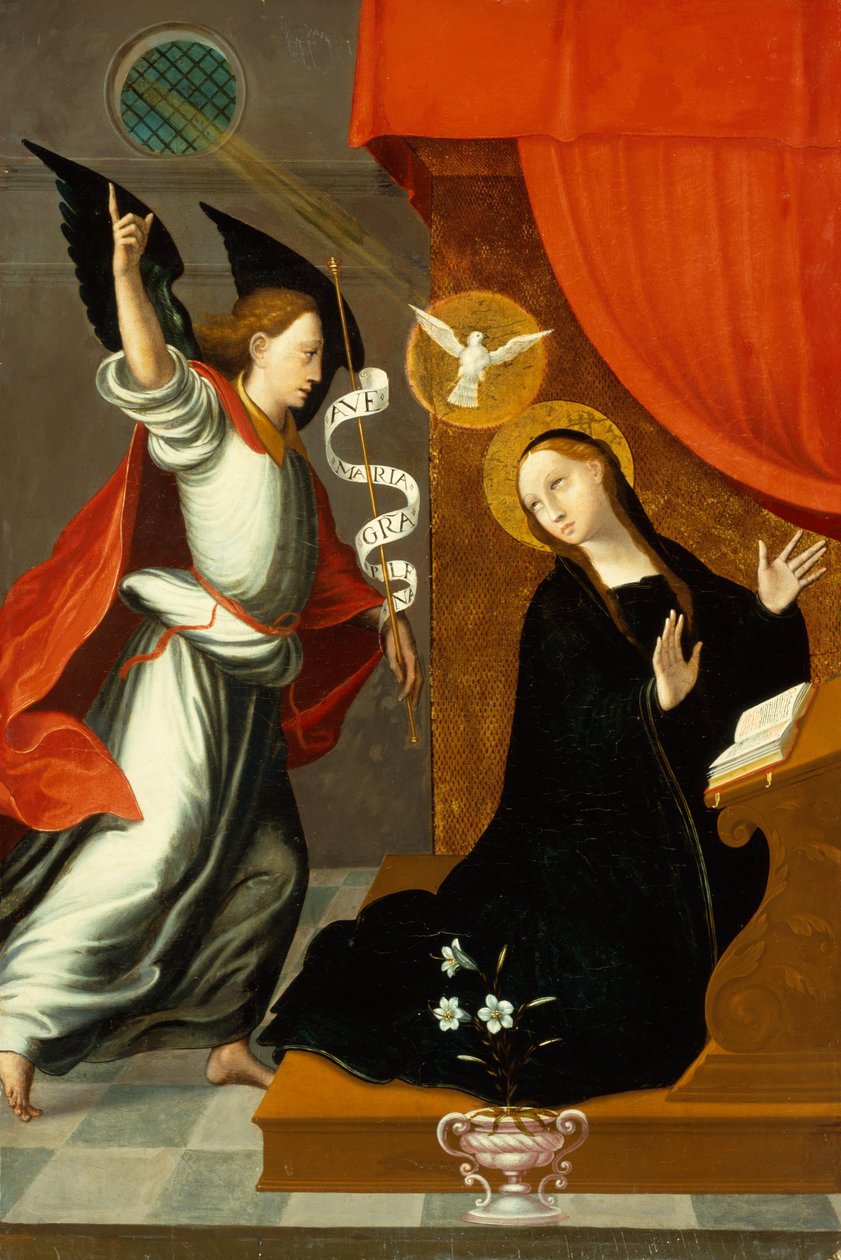 Müjde (panelde yağ) by Juan Correa de Vivar