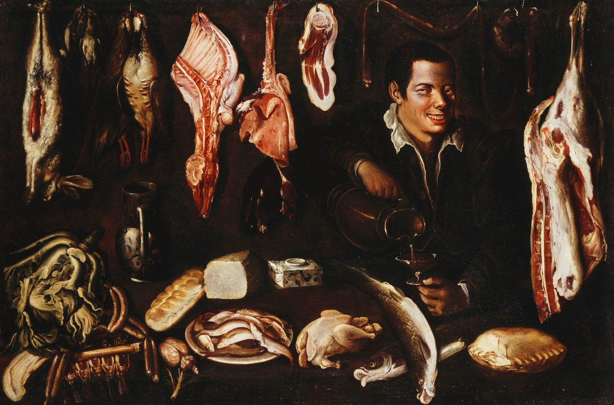 Kilere Şarap Döken Bir Gençlik, 1606 by Juan Esteban
