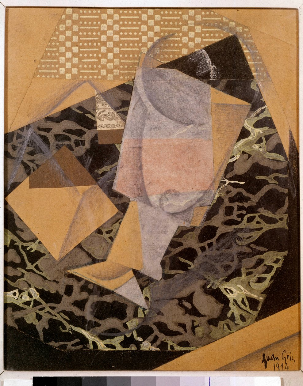 Kafede. Juan Gris'in (1887 - 1927) İspanyol Kübist tablosu by Juan Gris