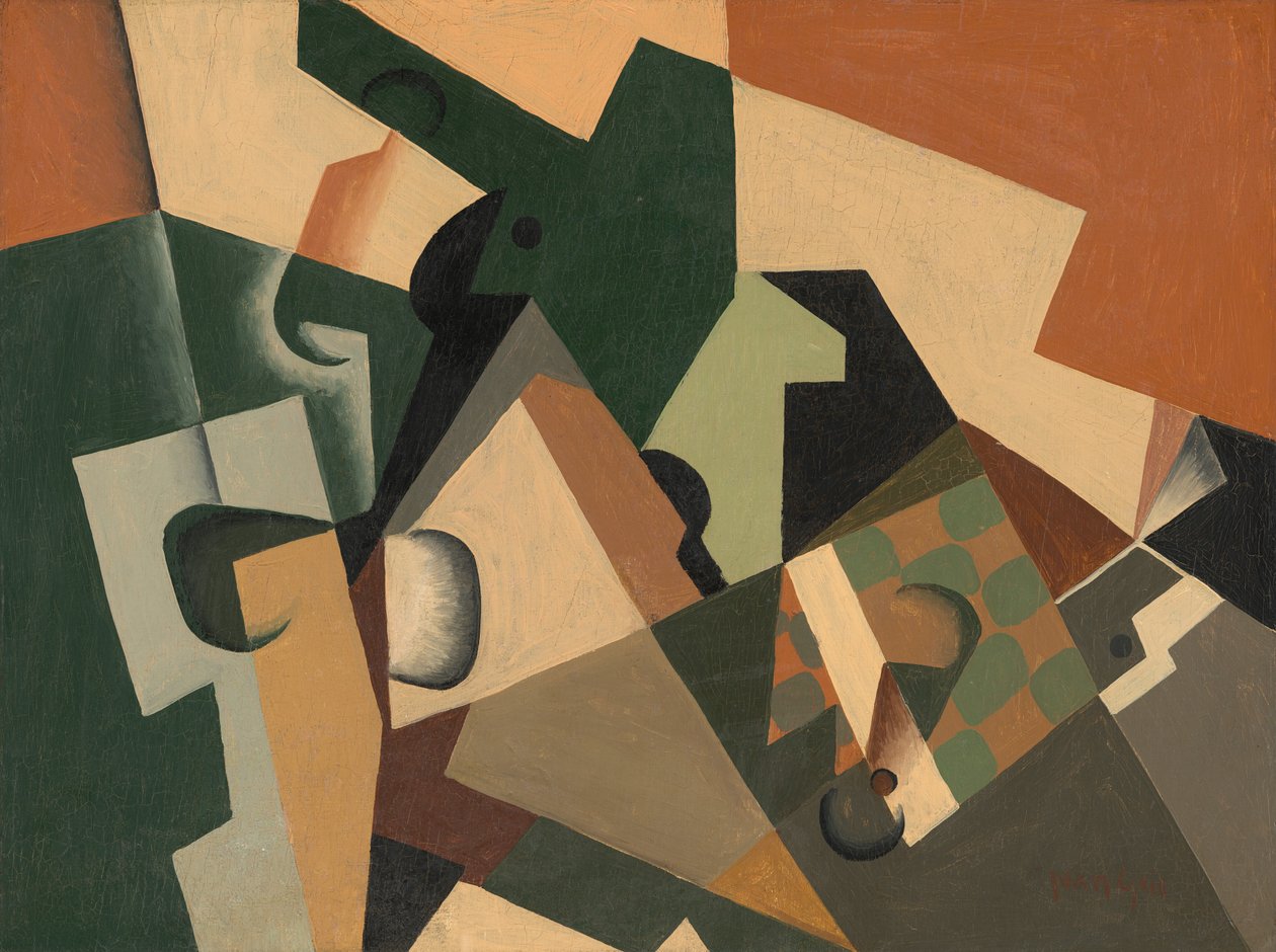 Cam ve Dama Tahtası by Juan Gris