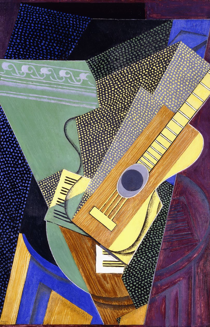 Masada Gitar; Masada Gitar, 1916 by Juan Gris