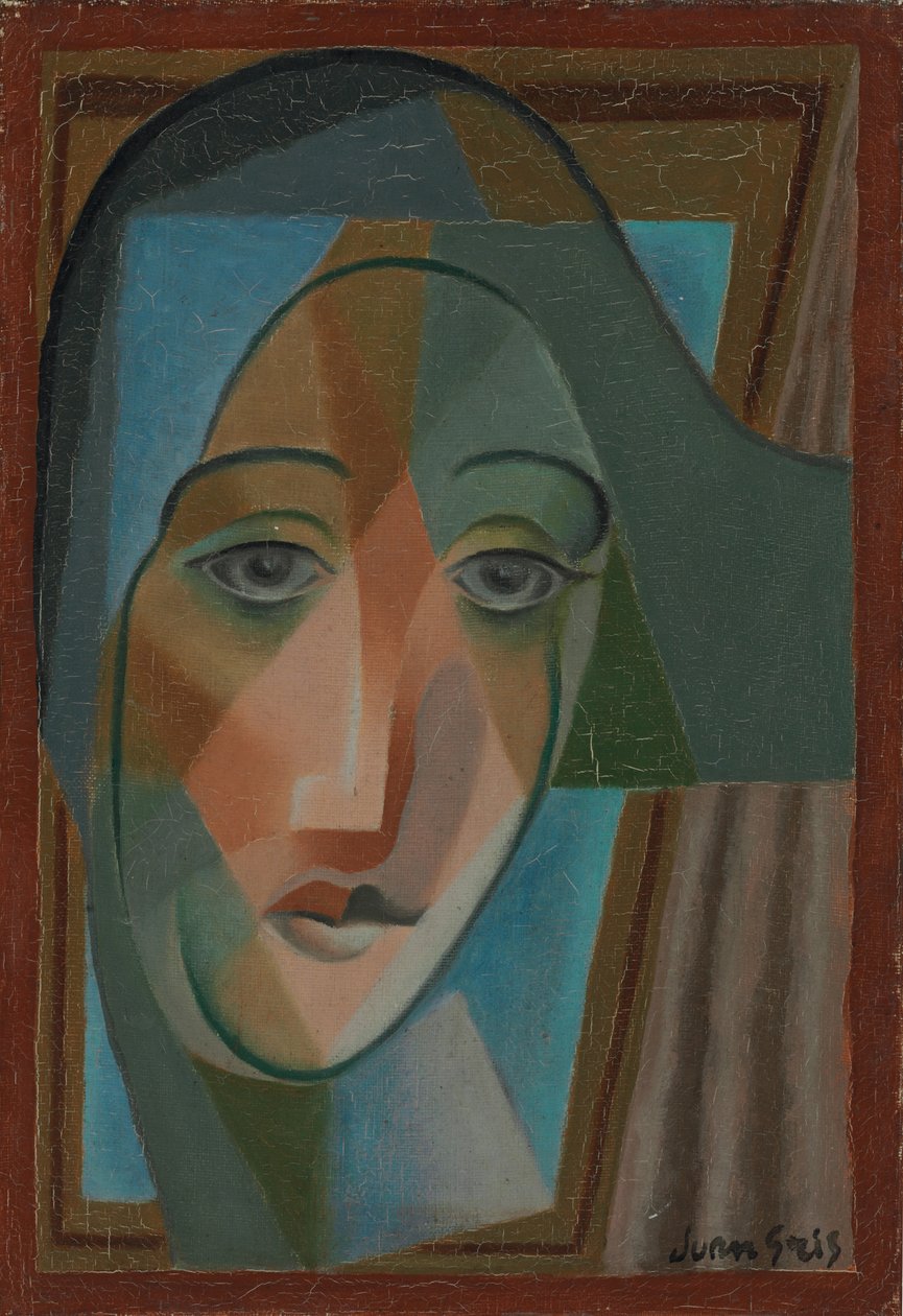 Harlequin Başkanı; Tete d"Arlequin, 1924 by Juan Gris