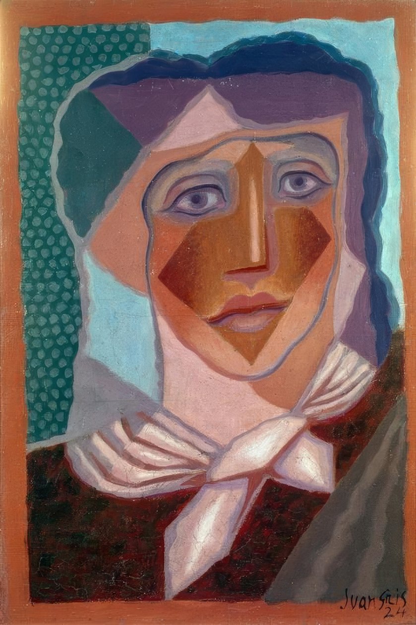 Juan Gris, Atkısı Olan Kadın, 1924 by Juan Gris