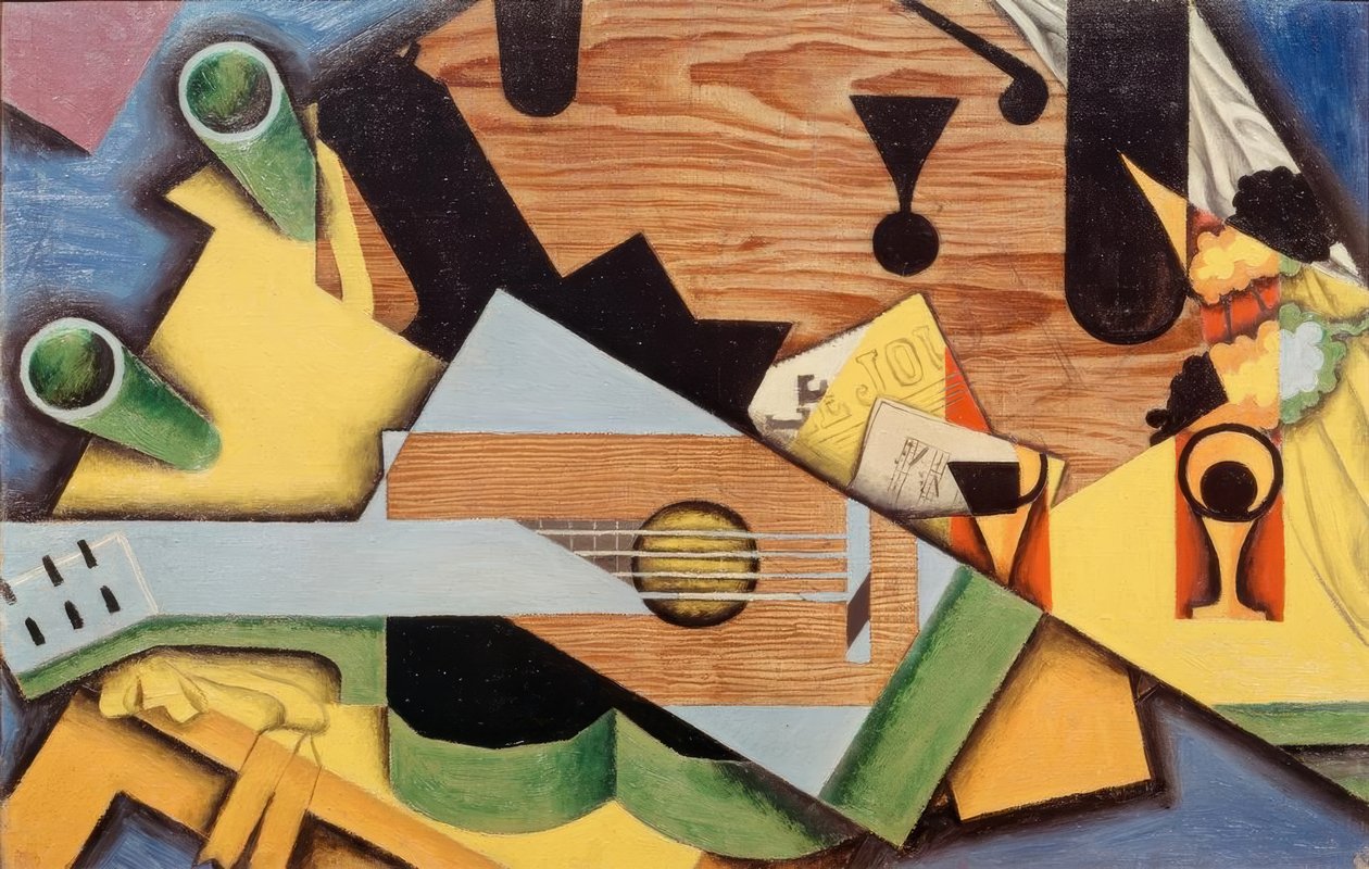 Nature morte à la guitare by Juan Gris