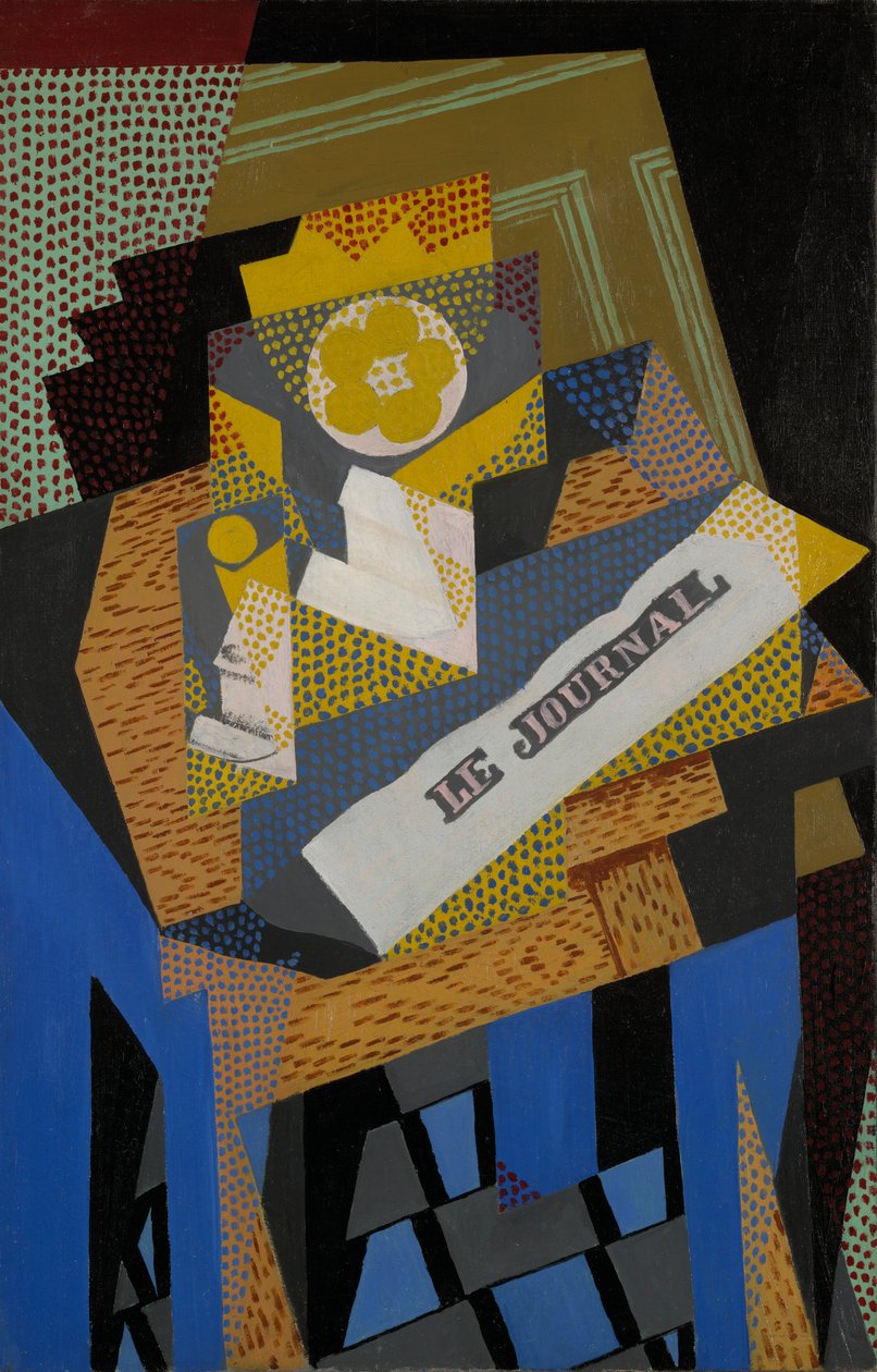 Gazete ve Meyve Tabağı by Juan Gris