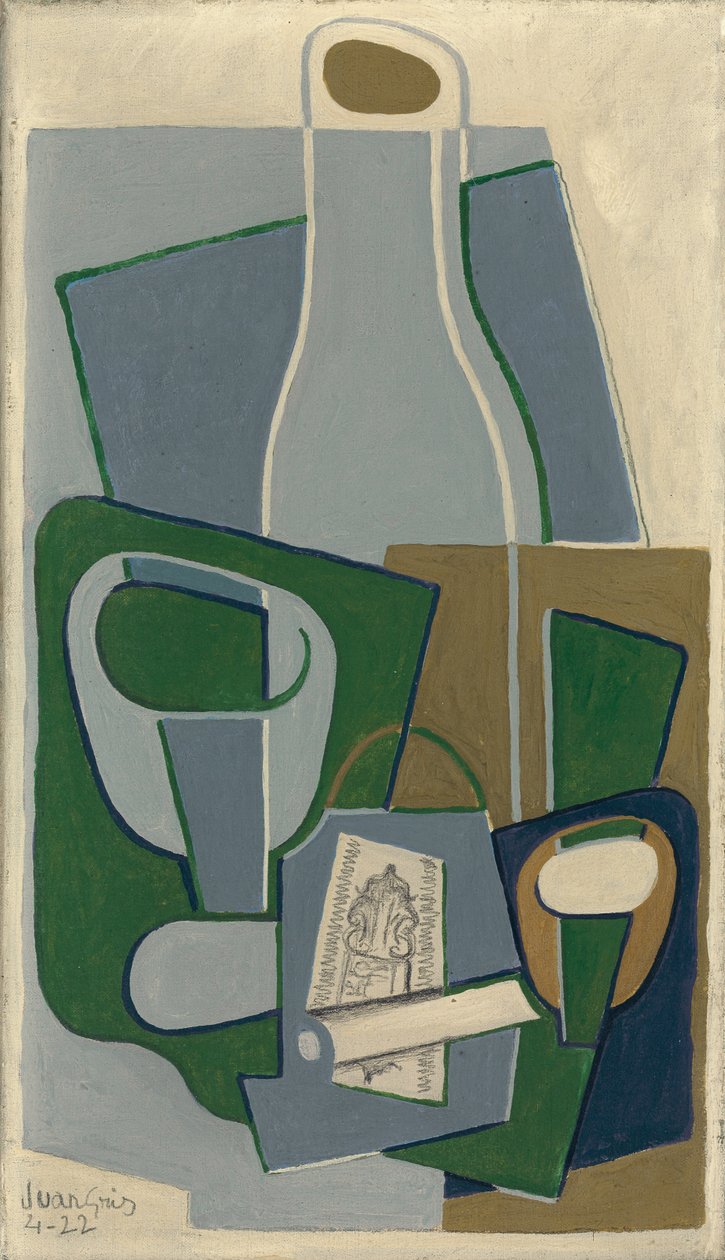 Tütün Borusu ve Paketi, 1922 by Juan Gris