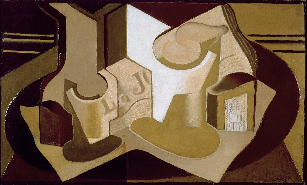 Gazeteli Natürmort, 1921 by Juan Gris