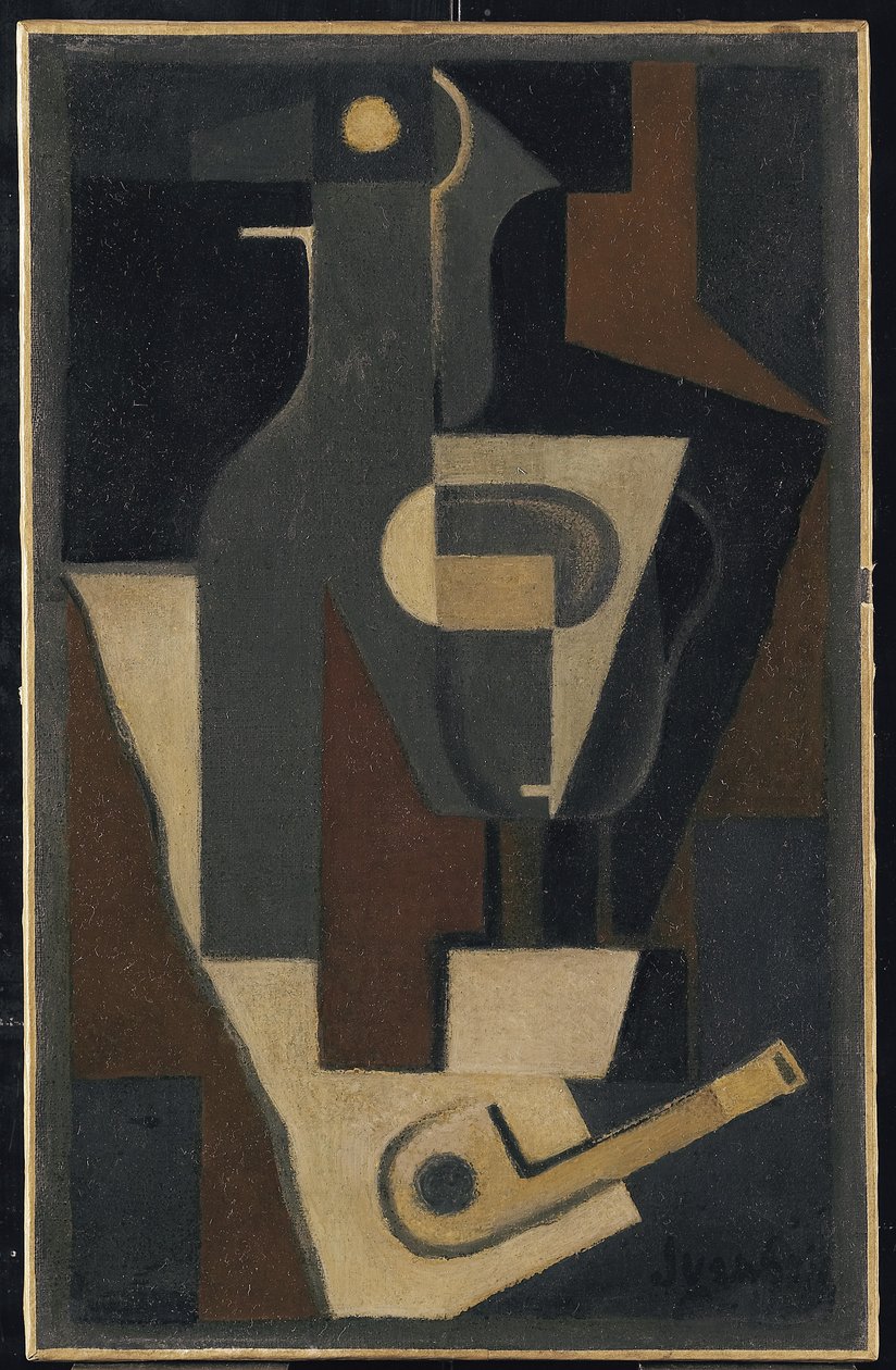 Borulu Natürmort, 1918 by Juan Gris