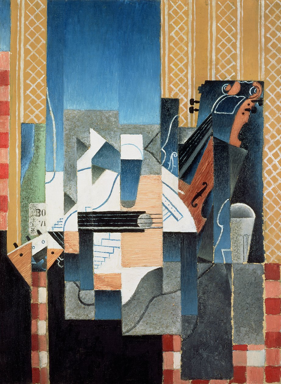 Keman ve Gitar ile Natürmort by Juan Gris