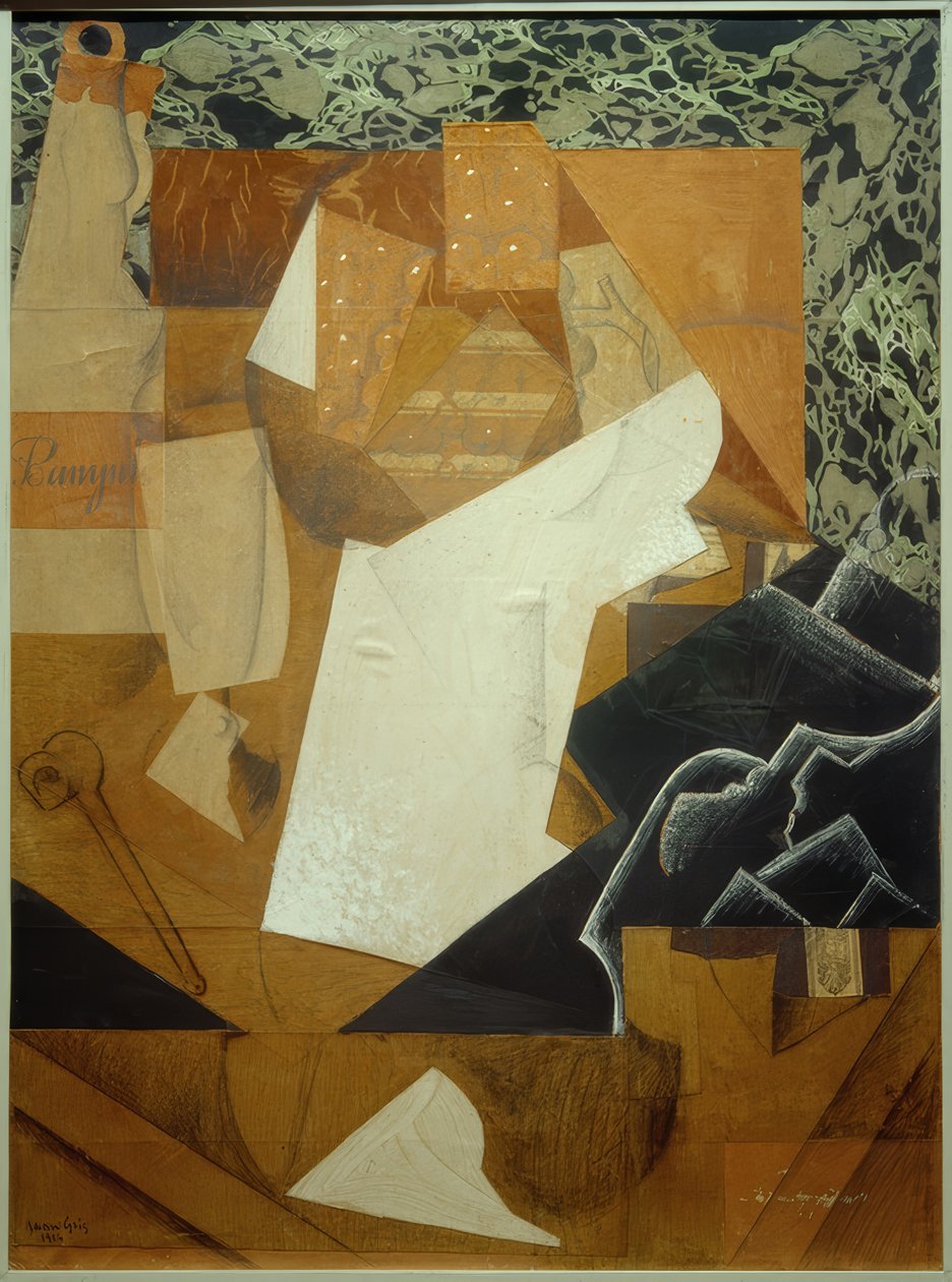 Üzüm ile natürmort by Juan Gris