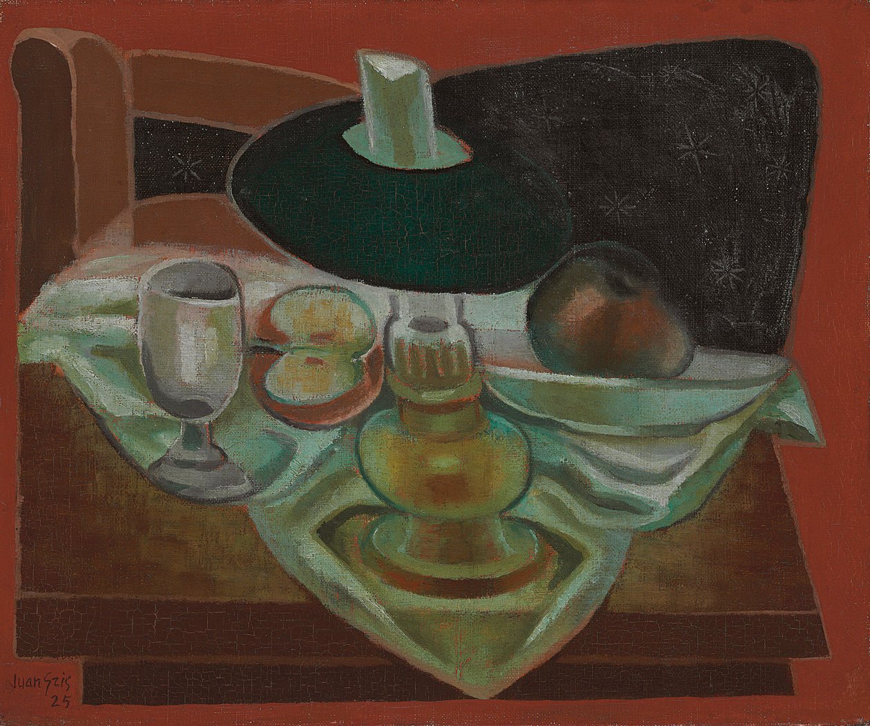 Lambanın Altında; Lambanın altında, 1925 by Juan Gris