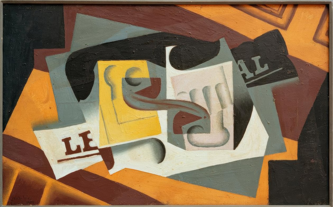 Cam ve gazete by Juan Gris
