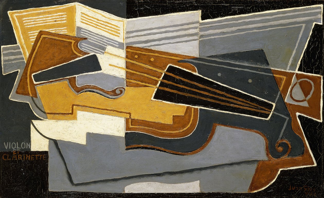 Keman ve Klarnet, 1921 by Juan Gris