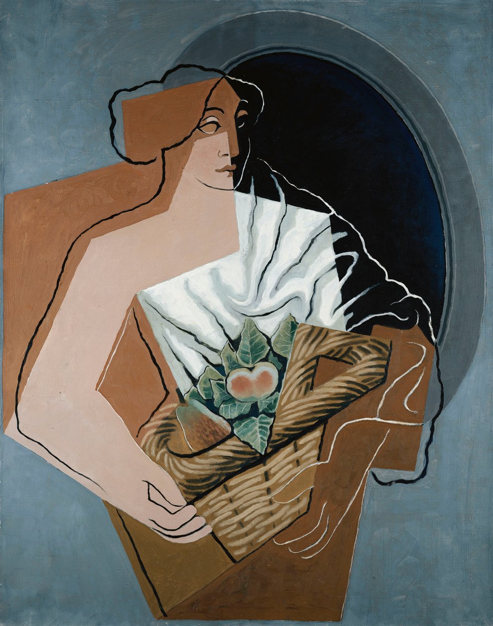 Sepetli Kadın; Sepetli Kadın, 1927 by Juan Gris