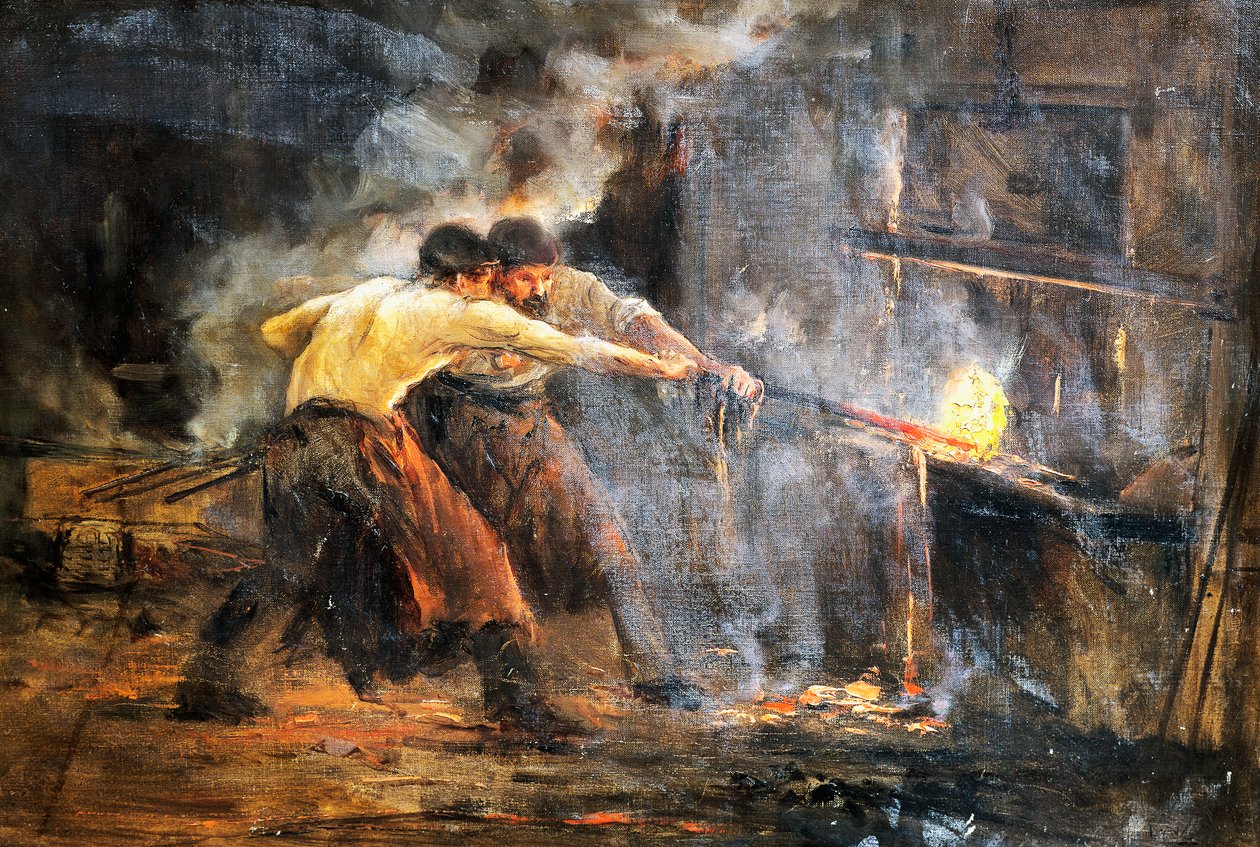 Demirciler, c19. resim by Juan Luna y Novicio