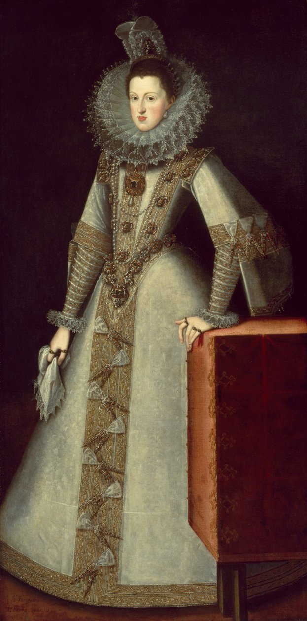 Avusturya Margaret (1584-1611) İspanya Kraliçesi, 1605 by Juan Pantoja de la Cruz