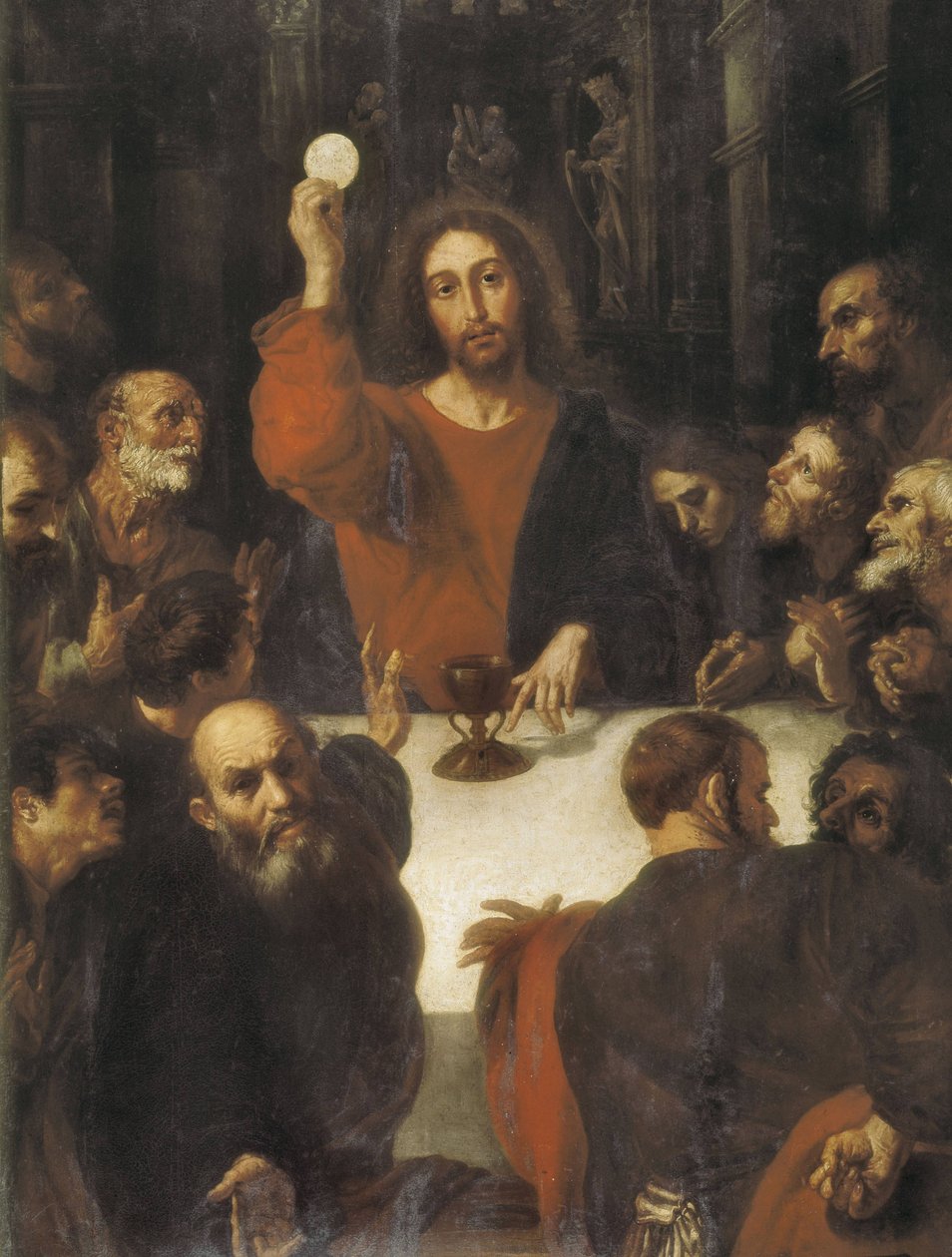 Kutsal Akşam Yemeği. 1620 - 1628 (tuval üzerine yağlı boya) by Juan Ribalta