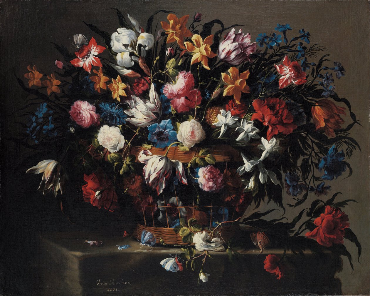 Küçük Çiçek Sepeti, 1671 by Juan de Arellano