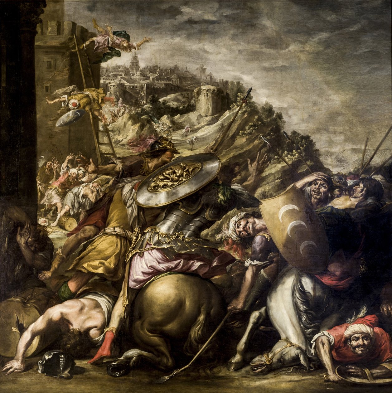 Barok: Saracens par Valdes Leal, Juan de (1622-1690) yenilgisi by Juan de Valdes Leal