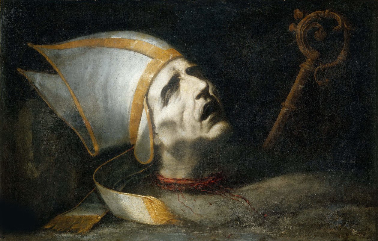 Aziz Fulgentius Başkanı by Juan de Valdes Leal