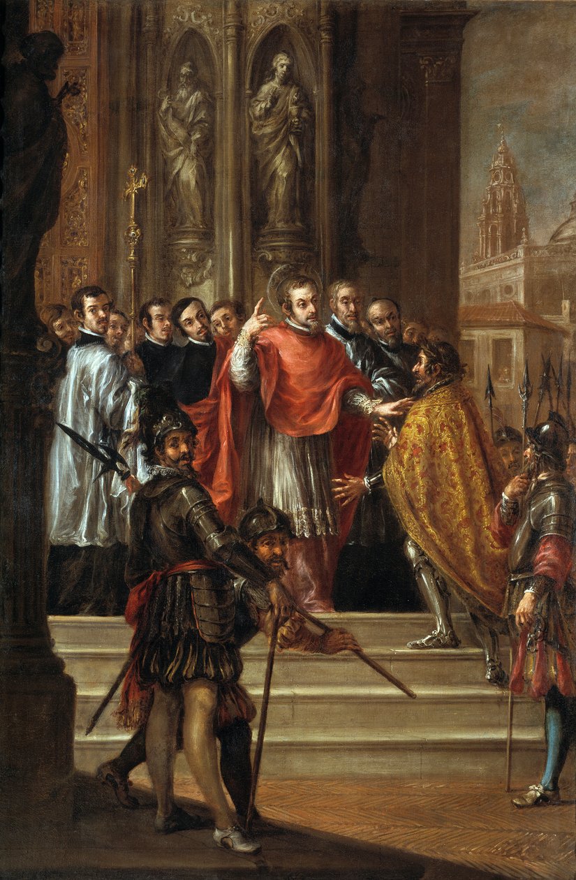 St. Ambrose, İmparator Theodosius