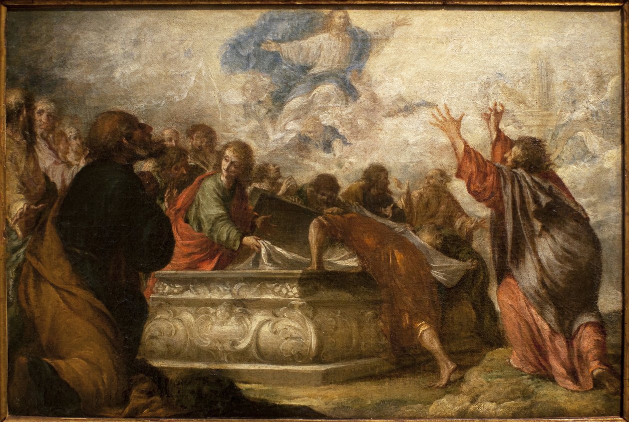 Bakire Varsayımı. Juan de Valdes Leal (1622-1690), tuval üzerine yağlı boya, yaklaşık 1680. Sevilla, İspanya Güzel Sanatlar Müzesi. by Juan de Valdes Leal