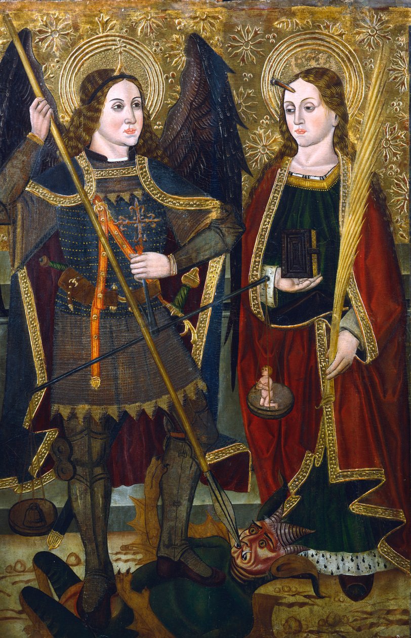 Aziz Michael ve Engracia, c1489-c1513 by Juan de la Abadia the Younger