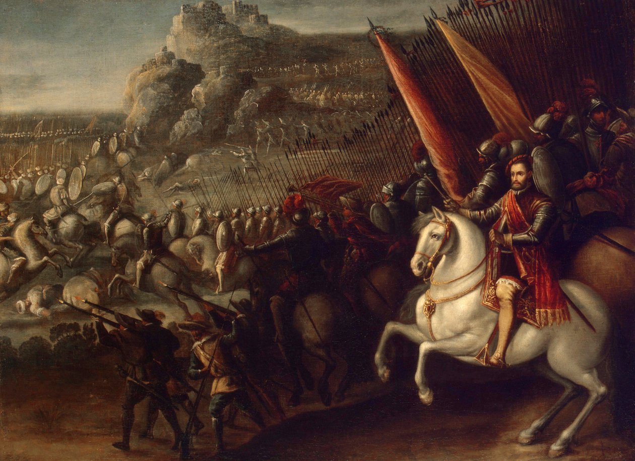 ""savaş sahnesi"" Tablosu Juan de la Corte (1597-1660) 1643 Dim 66,5x88 cm Devlet İnziva Yeri, Sankt Petersburg by Juan de la Corte