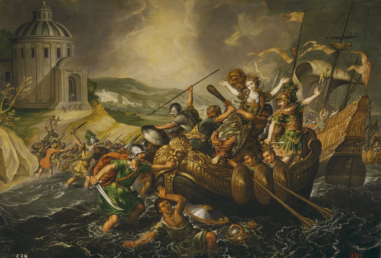 Helen Tecavüz, 17. yüzyılın ortalarında. by Juan de la Corte