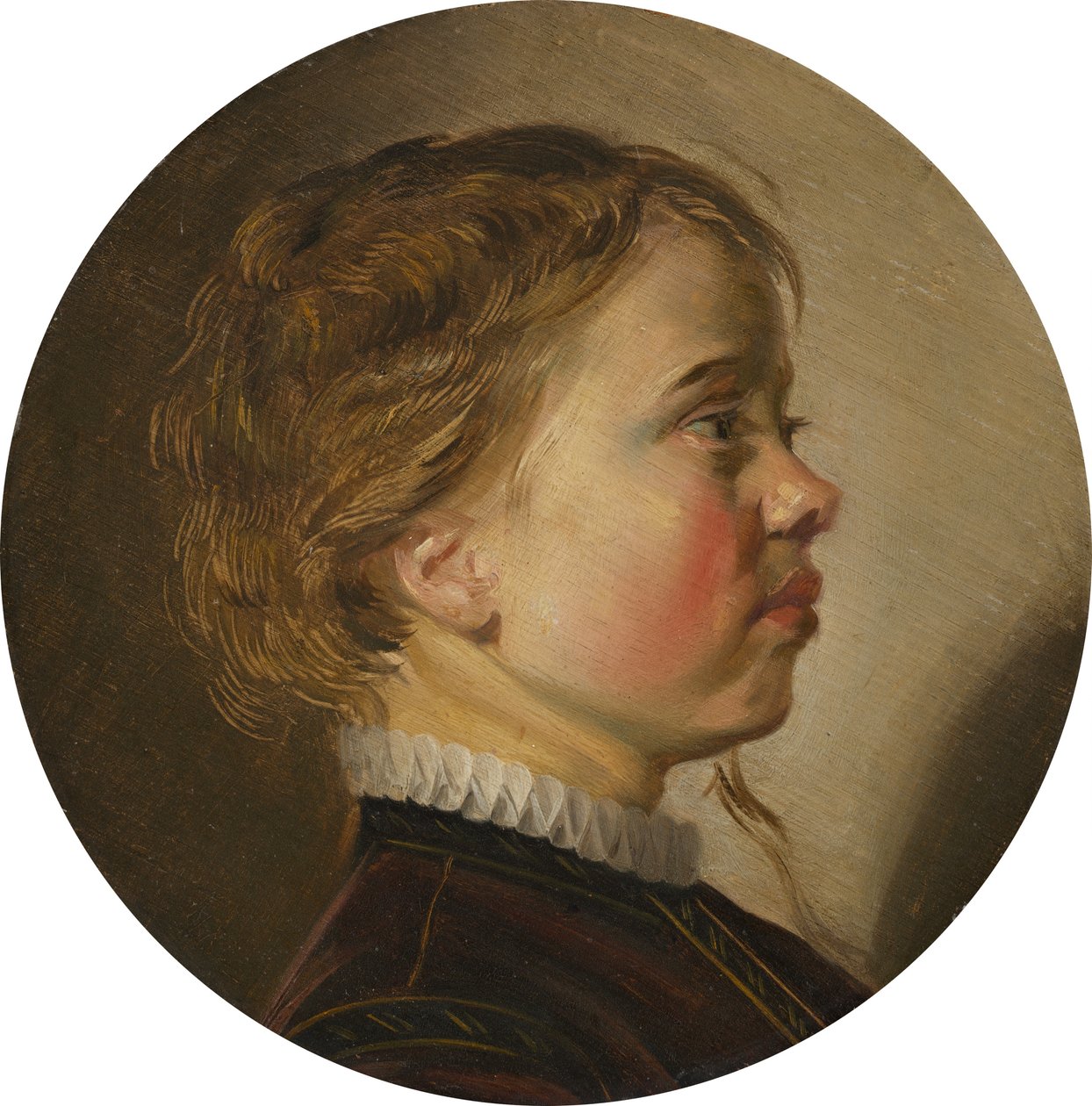Profildeki genç çocuk by Judith Leyster