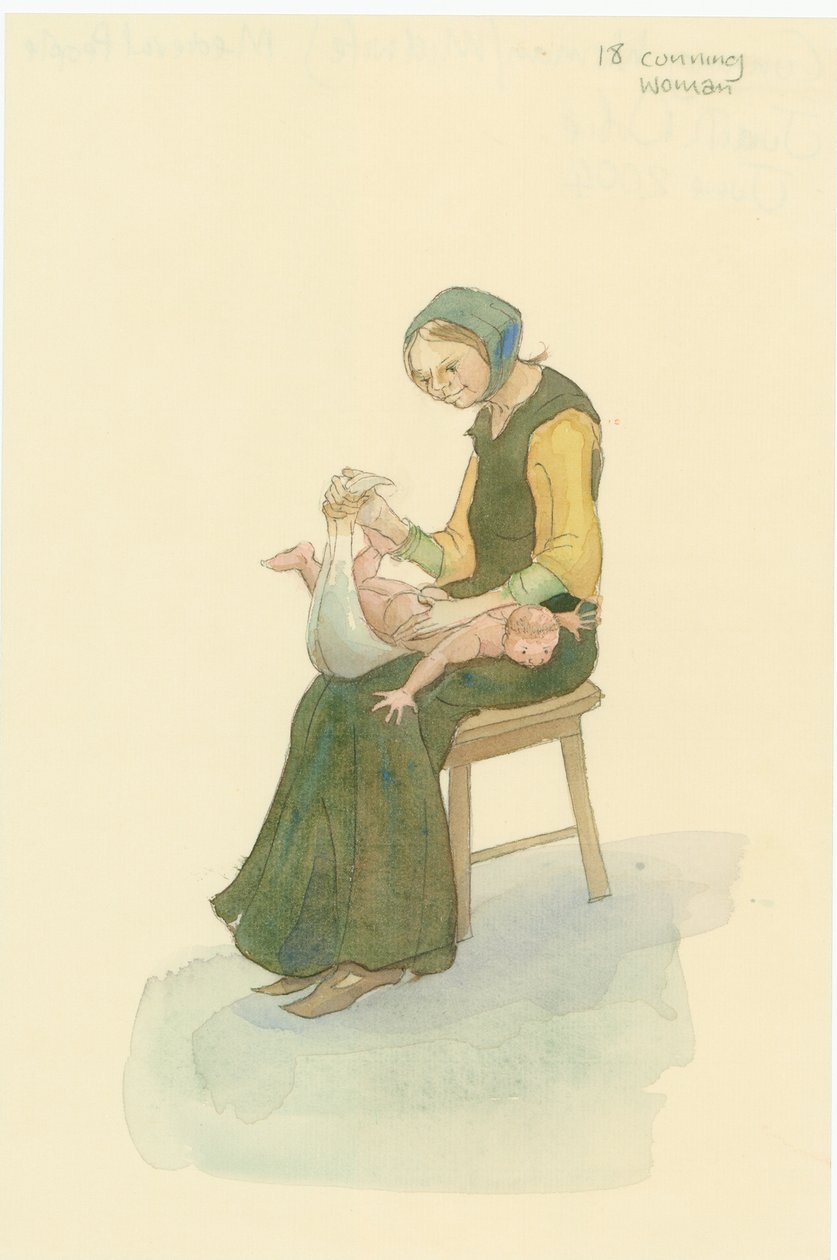 Bilge bir kadın olarak da bilinen bir ortaçağ kurnaz kadın, 2004. by Judith Dobie