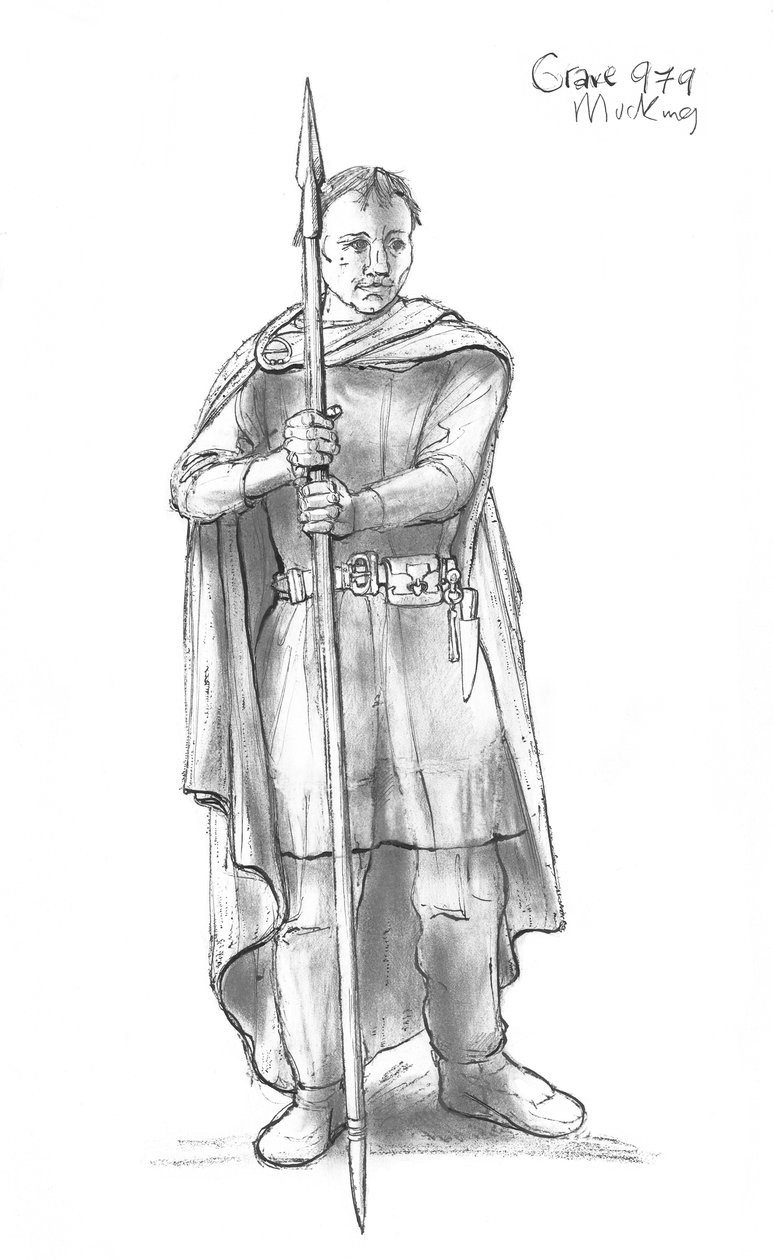 Anglo-Sakson adam, c5.-10. yüzyıl, c1990-2010 by Judith Dobie