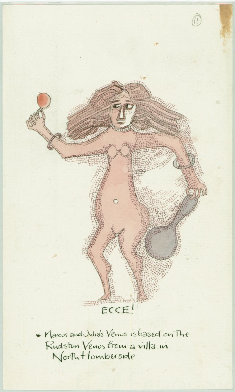 Mozaik zeminin orta paneli, 2003. by Judith Dobie