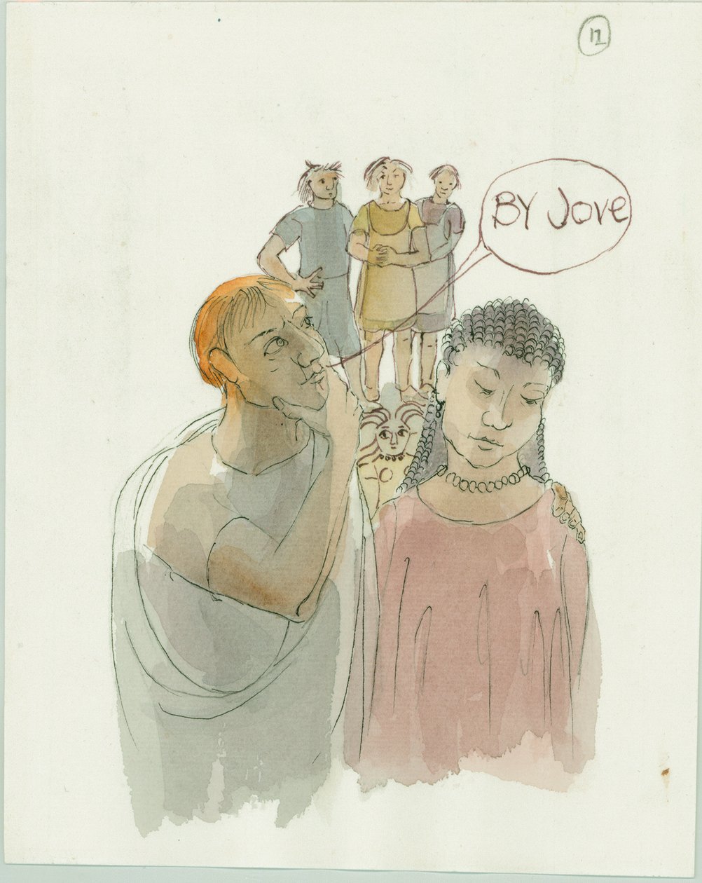 Marcus ve Julia, usta zanaatkar ve iki işçisiyle birlikte, 2003. by Judith Dobie