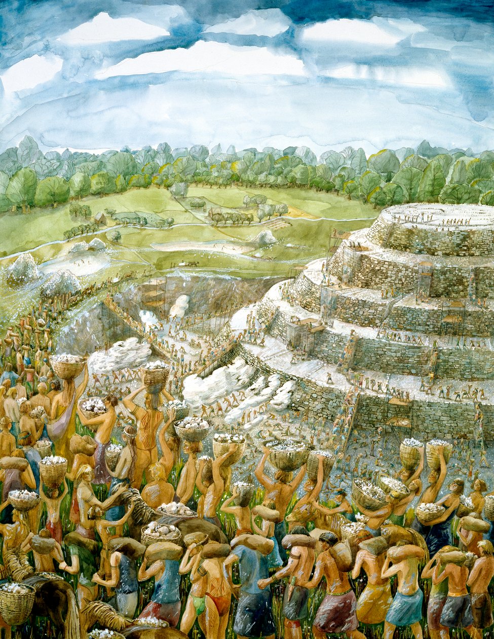 Silbury Tepesi, c2400BC, c1990-2010 by Judith Dobie