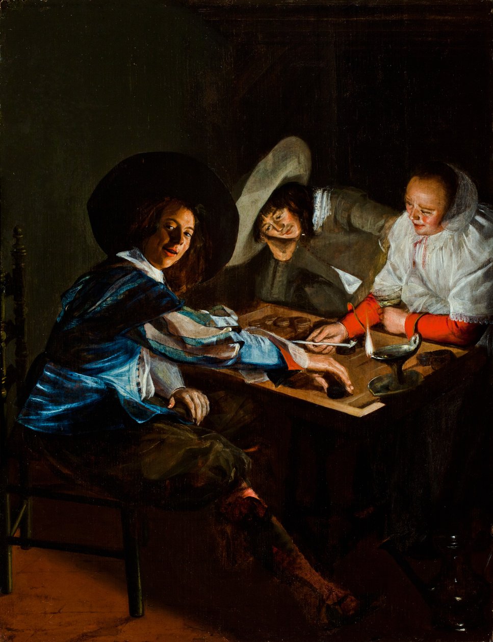 Bir Tric-Trac Oyunu, c.1630 by Judith Leyster