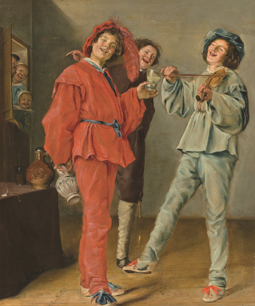 Neşeli Şirket (tuval üzerine yağlı boya) by Judith Leyster