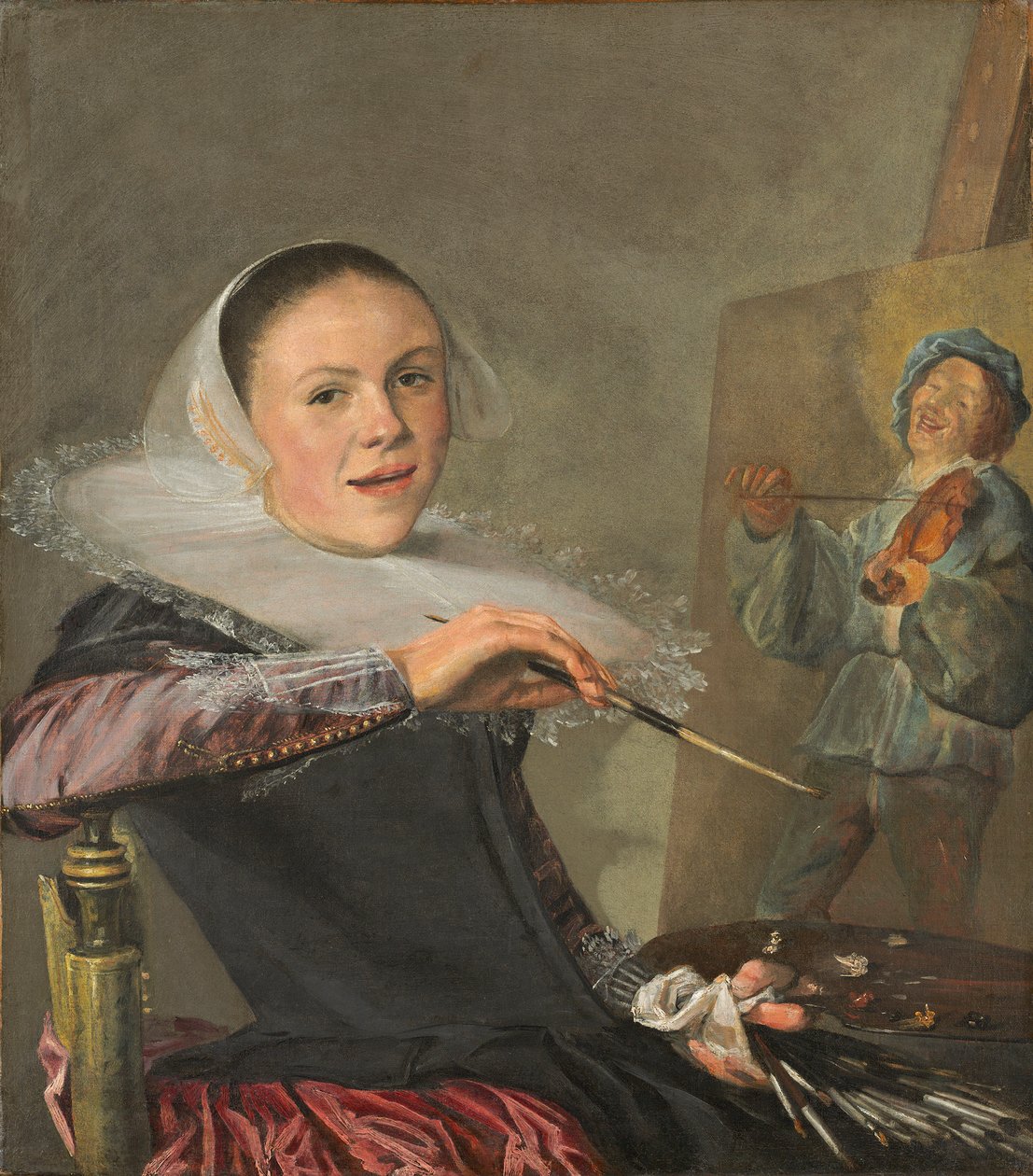 Otoportre, c. 1630 (tuval üzerine yağlı boya) by Judith Leyster