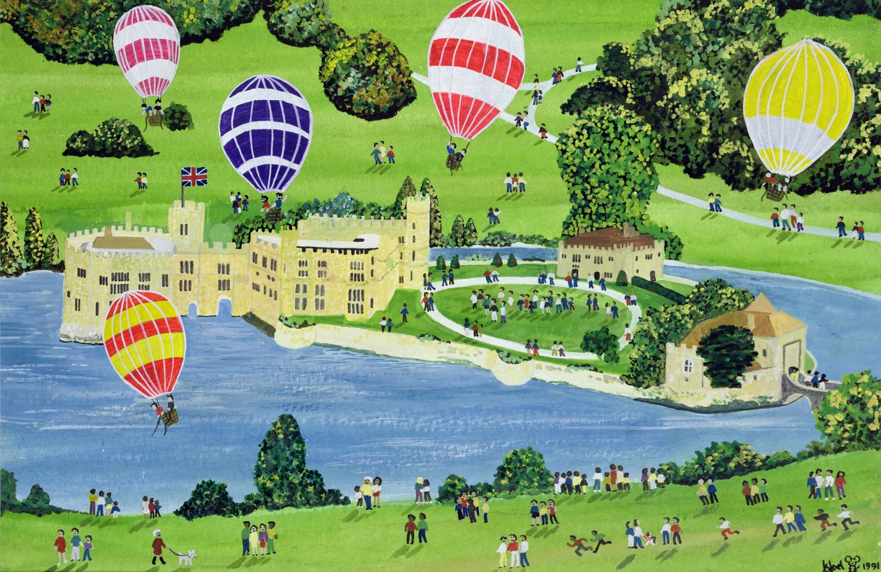 Leeds Kalesi'nde Balon Turu by Judy Joel
