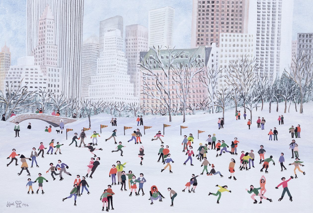 Buz Pateni Pisti, Central Park, New York, 1994 by Judy Joel
