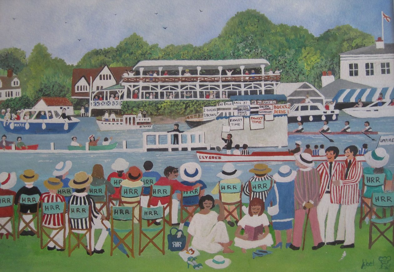 Henley - The Finish, 2012 (Kağıt üzerine guaj boya) by Judy Joel