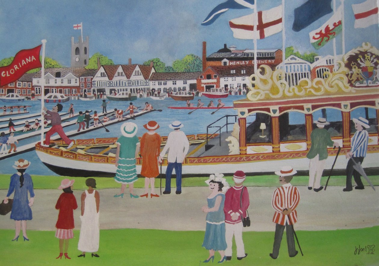 Henley - The Glorianna, 2012 (Kağıt üzerine guaj boya) by Judy Joel
